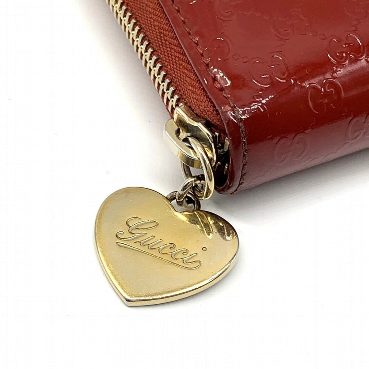 Gucci Red Color Leather Coin Purse/Coin Case