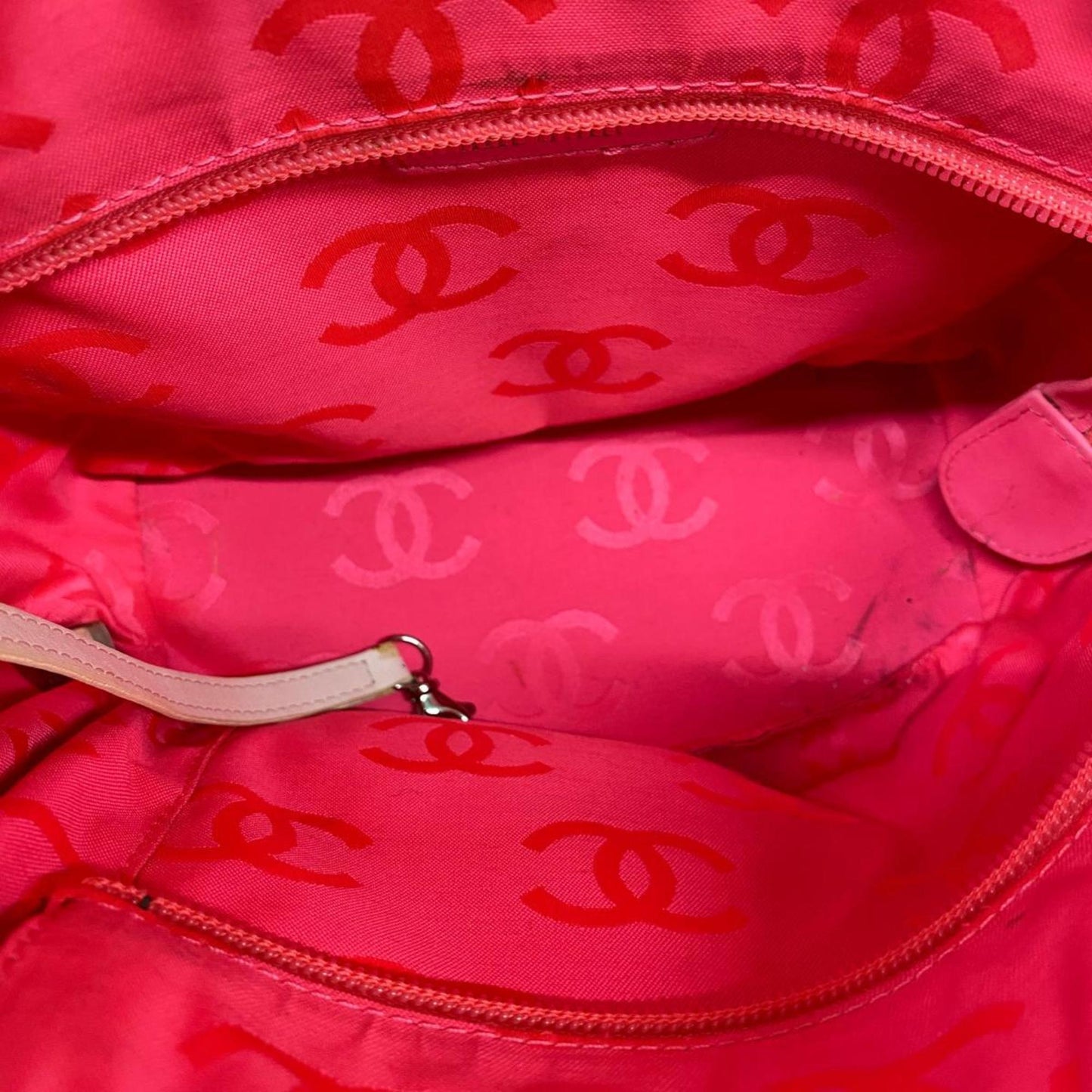 Chanel Tote Bag Cambon Lambskin White Women's