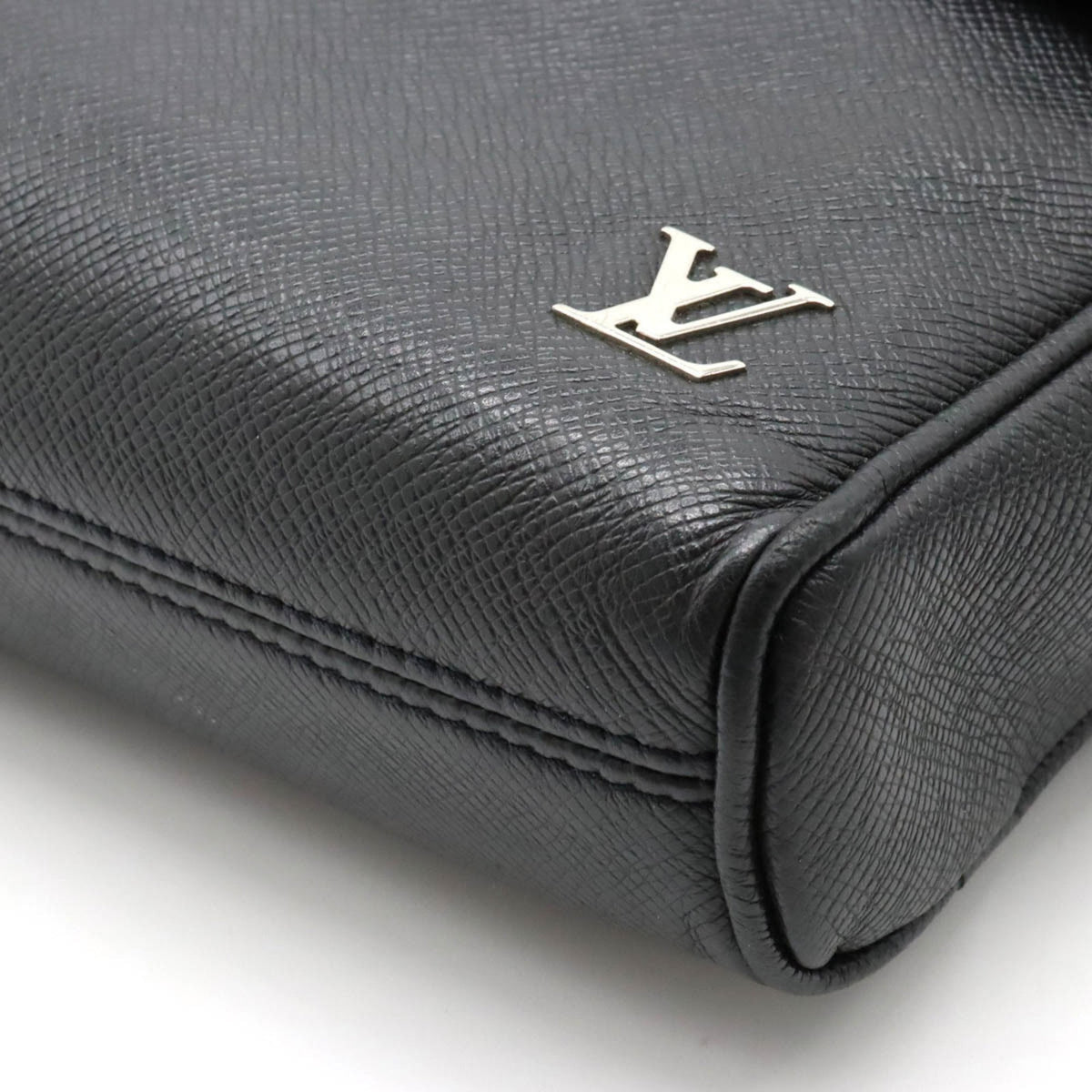 LOUIS VUITTON Taiga Alex Shoulder Bag Leather Noir Black M30260