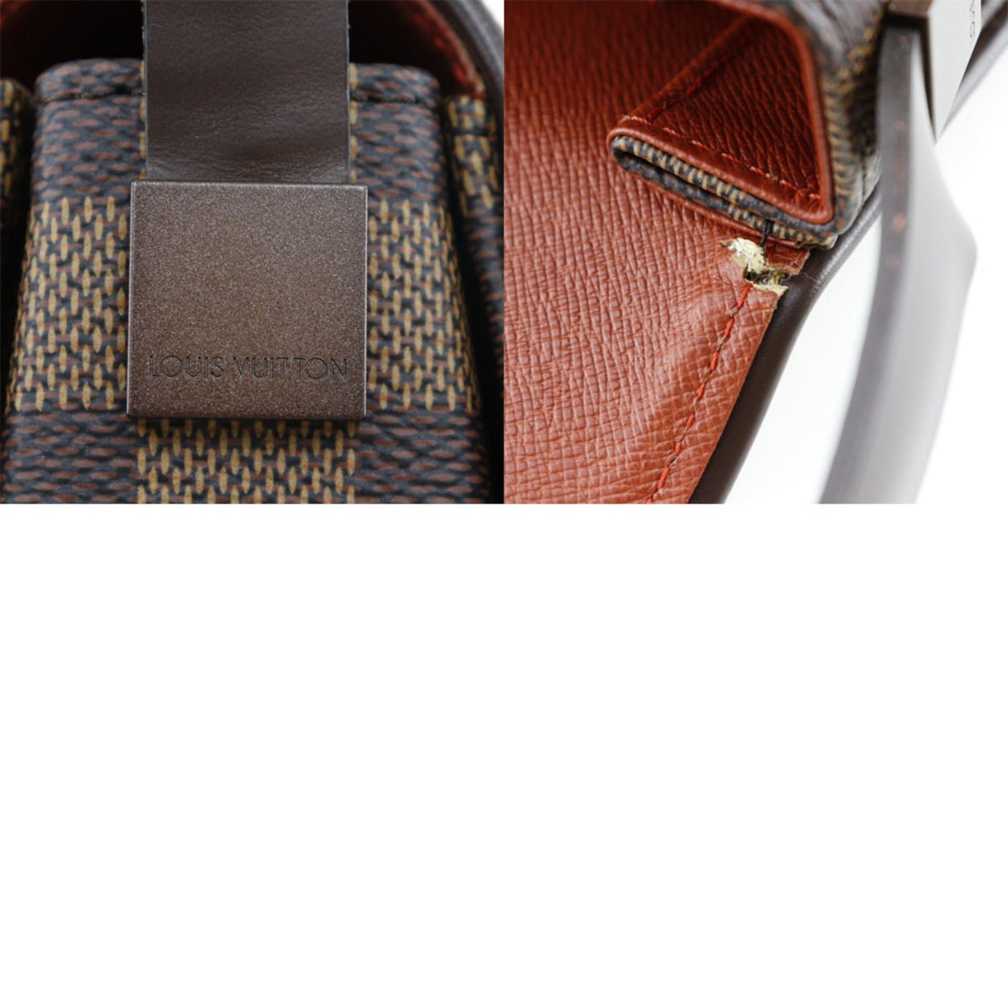 LOUIS VUITTON Tribecaron Shoulder Bag Damier Canvas Brown TH0065 Ladies