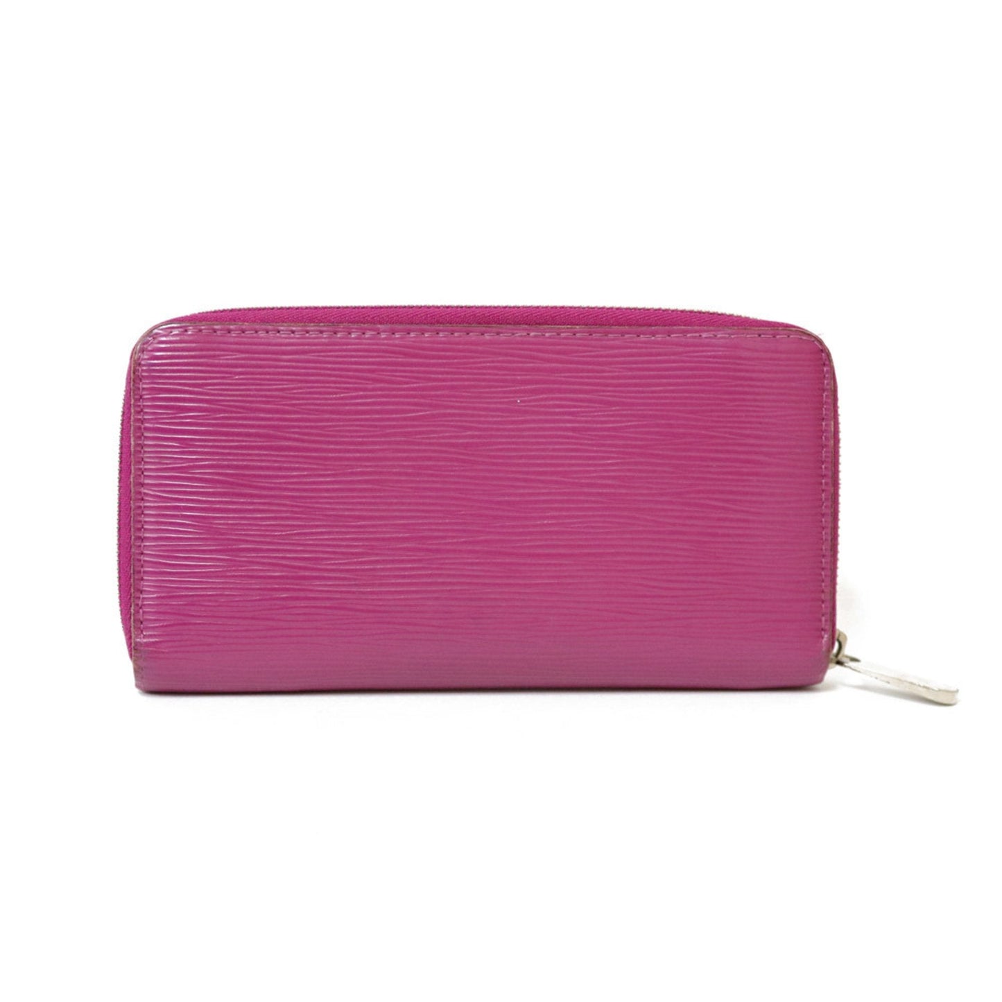 Louis Vuitton Long Wallet Epi LV Zippy M60305 Purple Women's Men's Leather