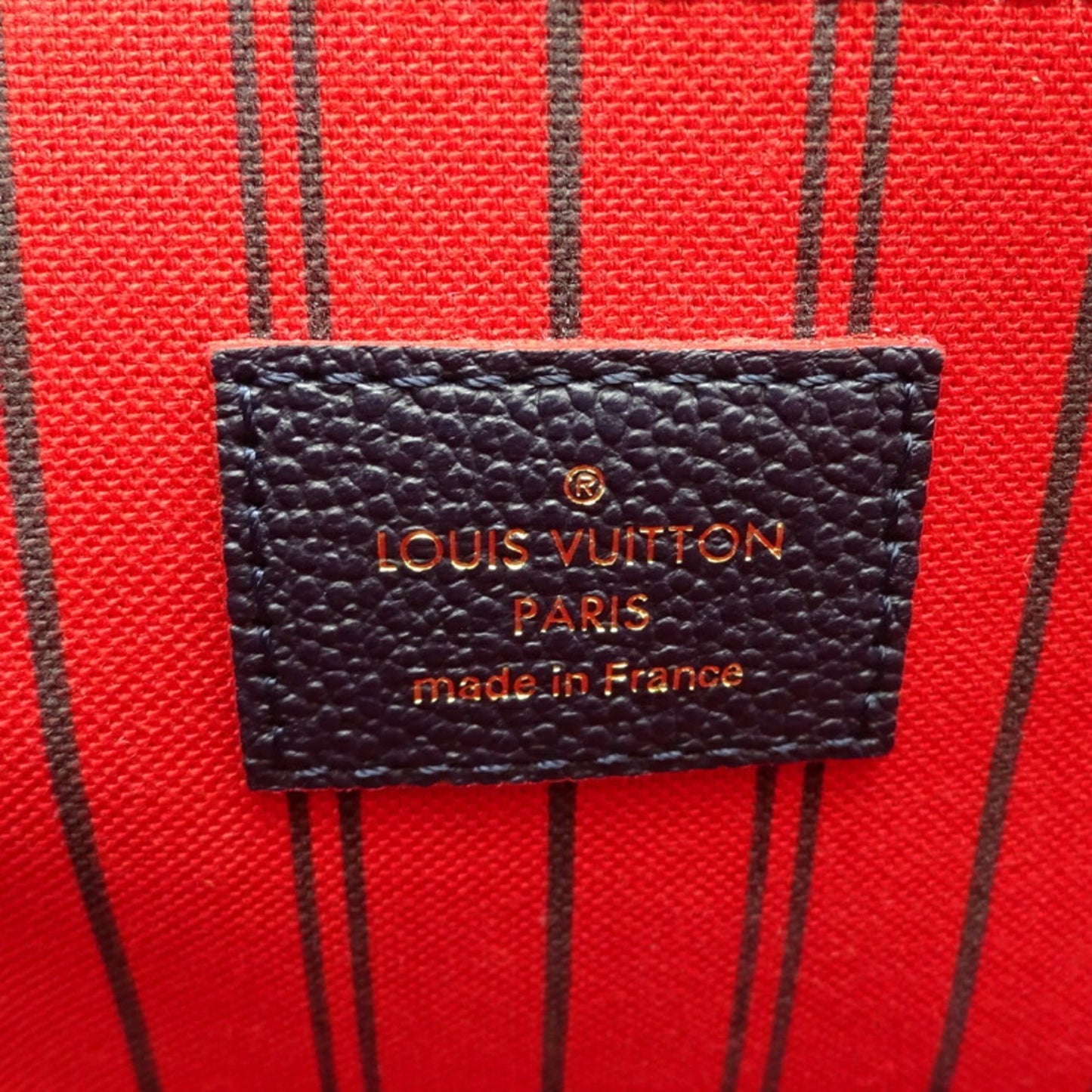Louis Vuitton Pochette Metis MM Women's Shoulder Bag M44071 Monogram Emprinte Marine Rouge (Navy Red)