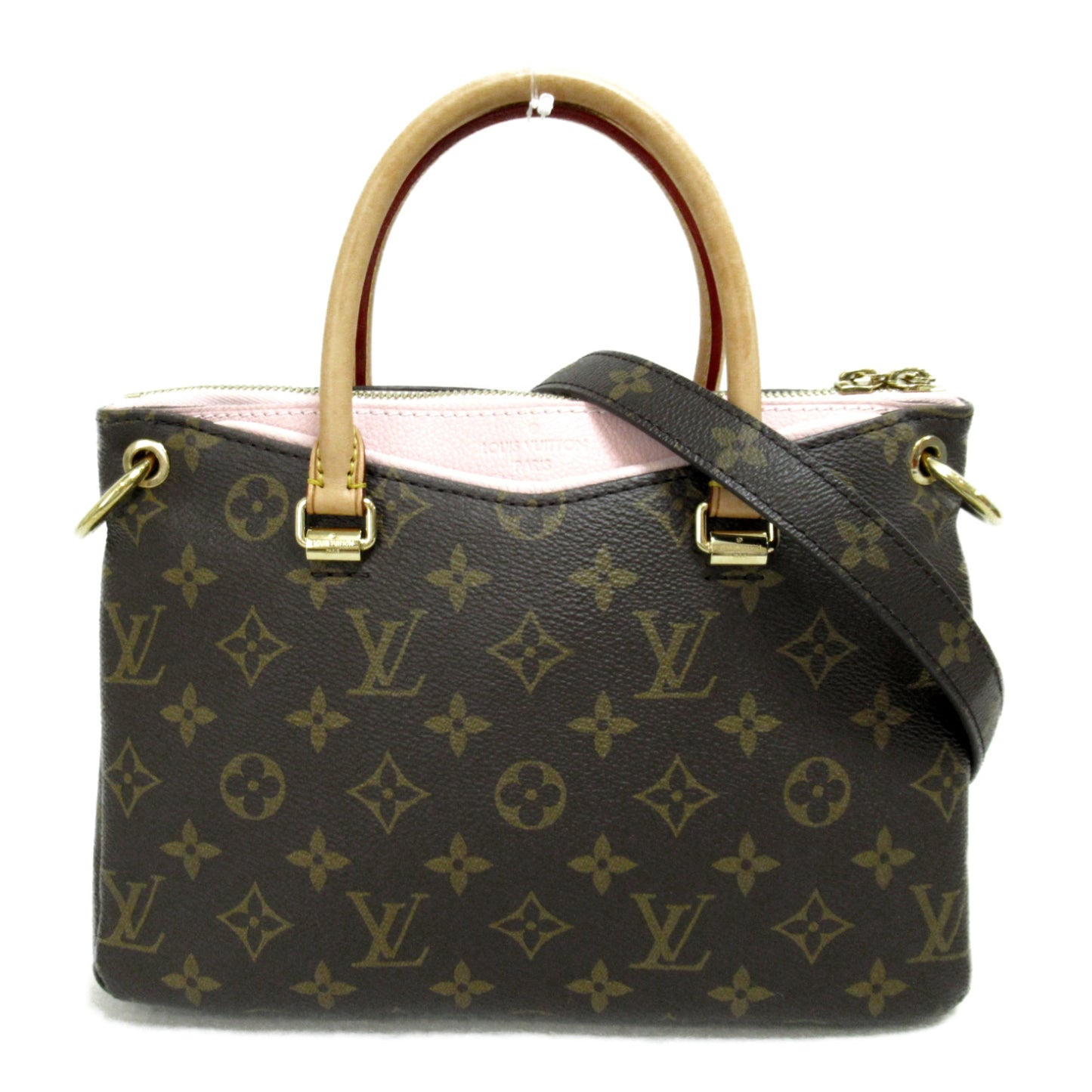 LOUIS VUITTON Palas BB 2way Shoulder Bag Brown Rose poodle Monogram PVC coated canvas M44034