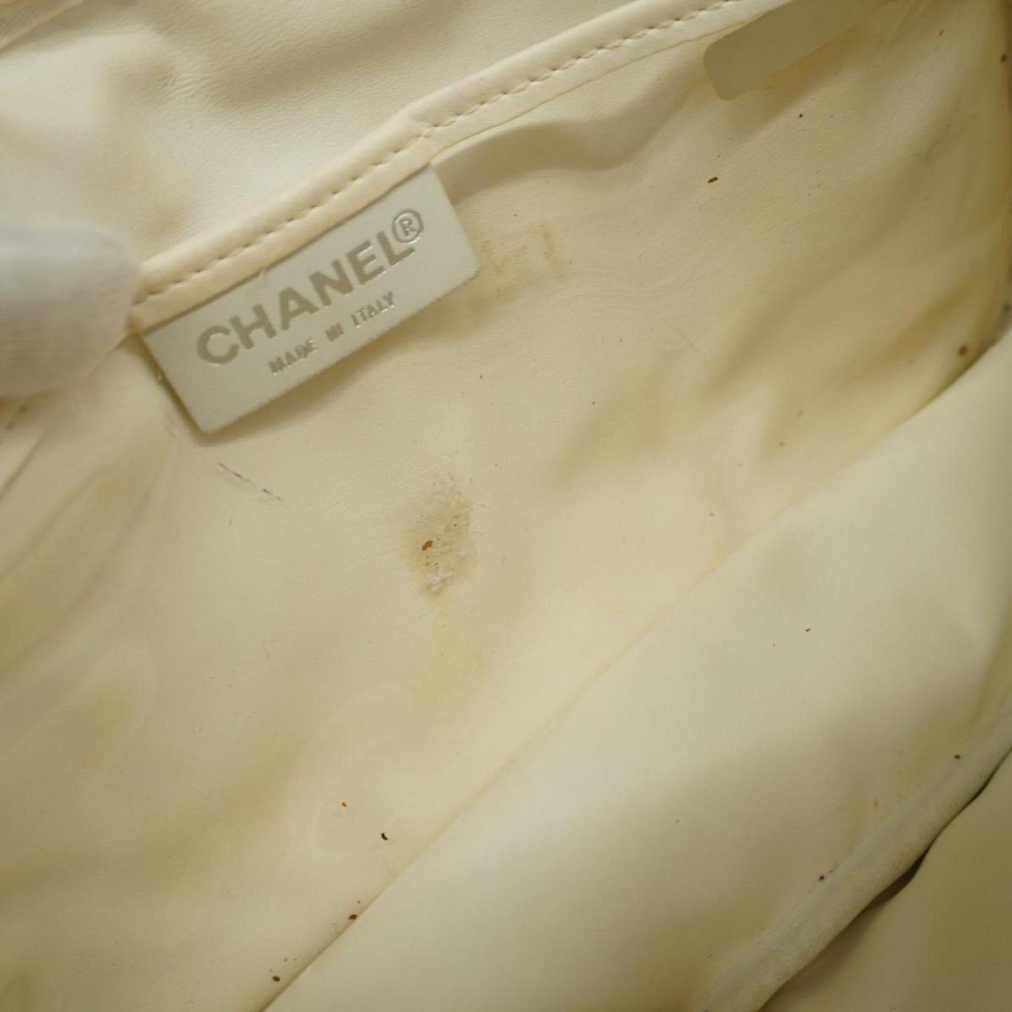 Chanel shoulder bag pile light blue ladies