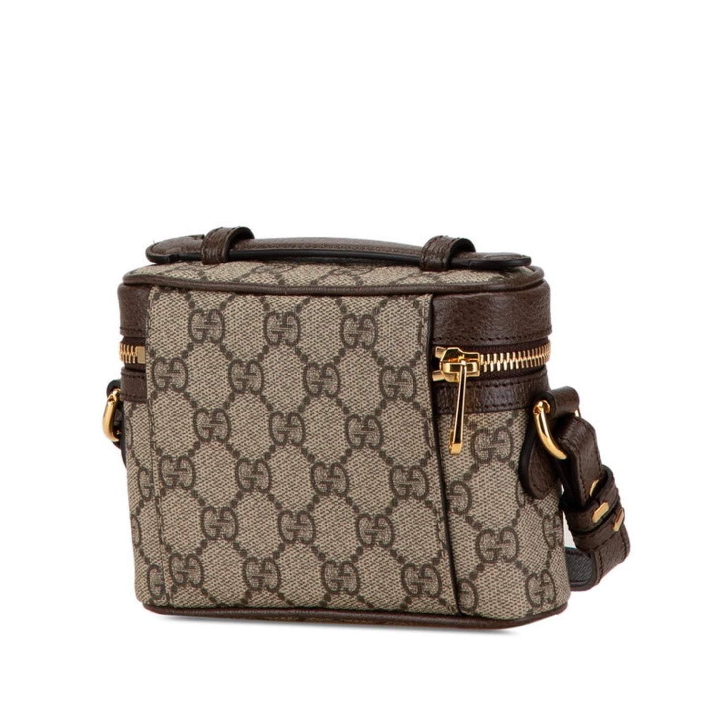 Gucci Beige Brown Pvc Leather Handbag Shoulder Bag