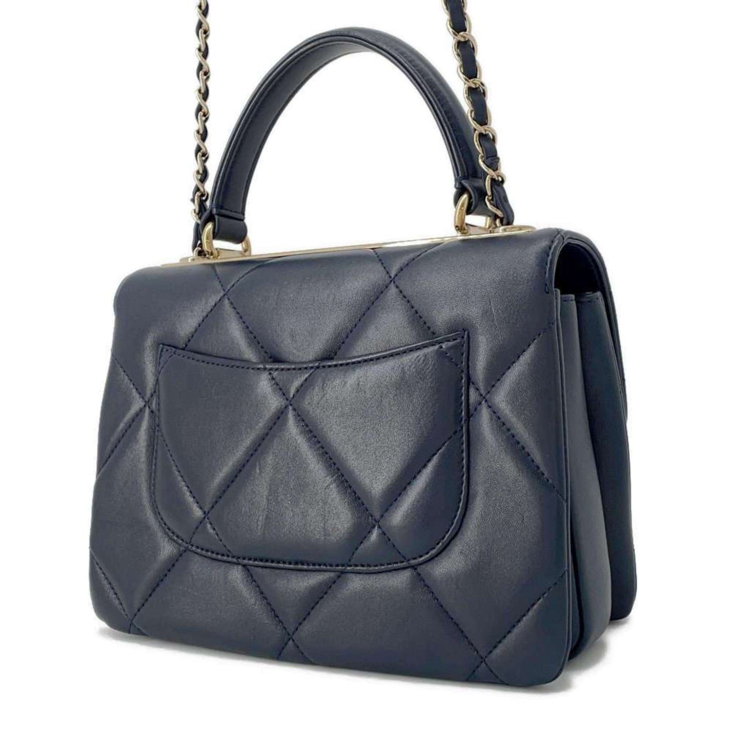 Chanel handbag Coco mark matelasse lambskin A92236 2way shoulder bag