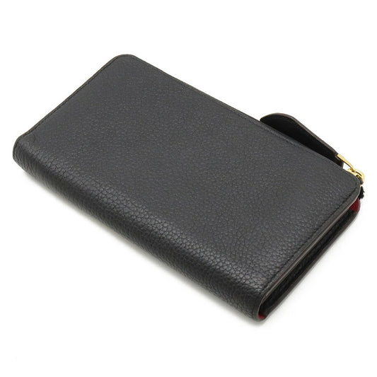 LOUIS VUITTON Portefeuille Comet L-shaped long wallet Taurillon leather Noir black pink M63102