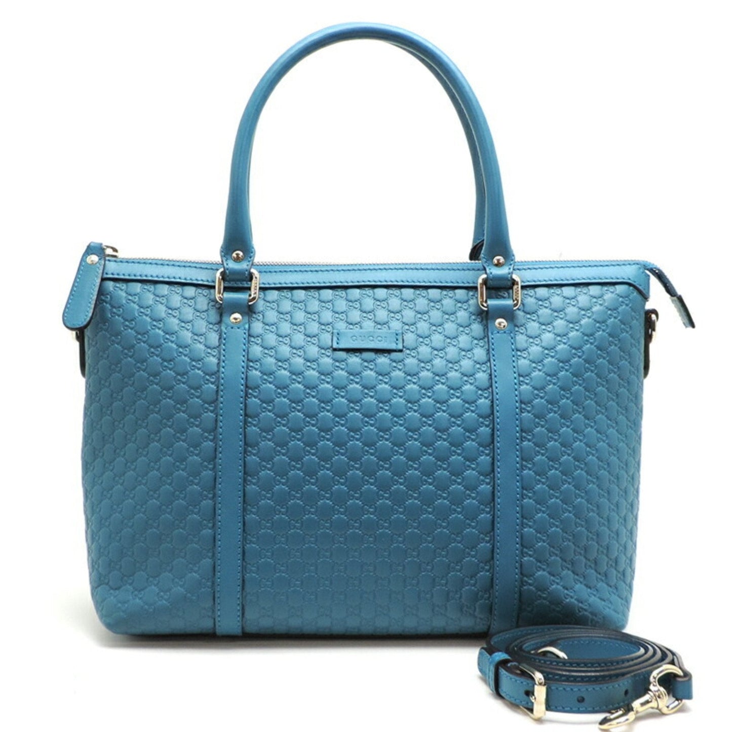 Gucci Blue Leather Handbag ()
