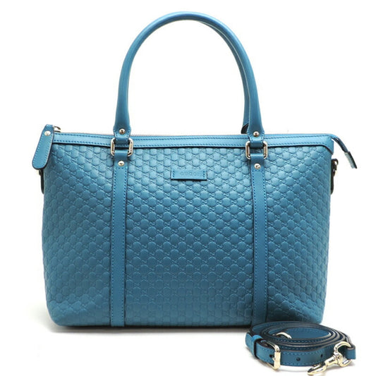 Gucci Blue Leather Handbag ()