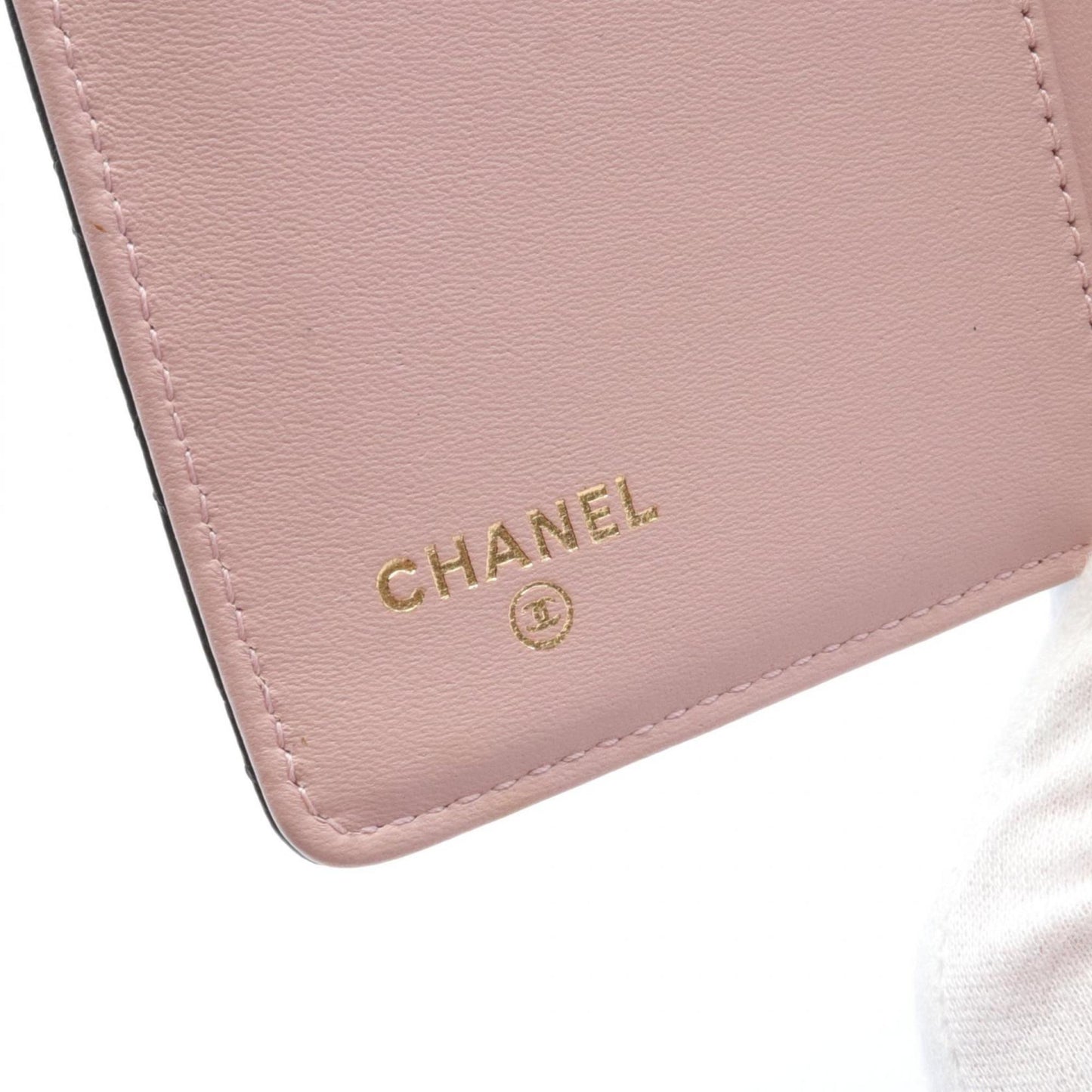 CHANEL Matelasse Coco Mark Bi-fold Long Wallet Leather Women's Black