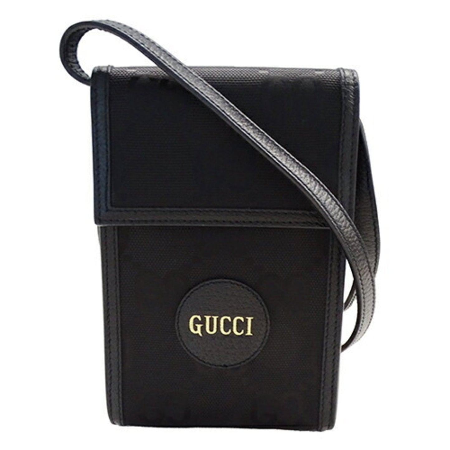 Gucci Black Nylon Leather Shoulder Bag