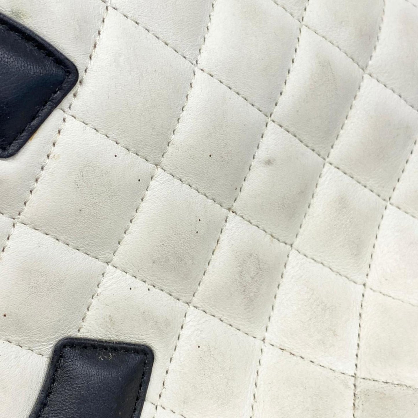 Chanel Tote Bag Cambon Lambskin White Women's