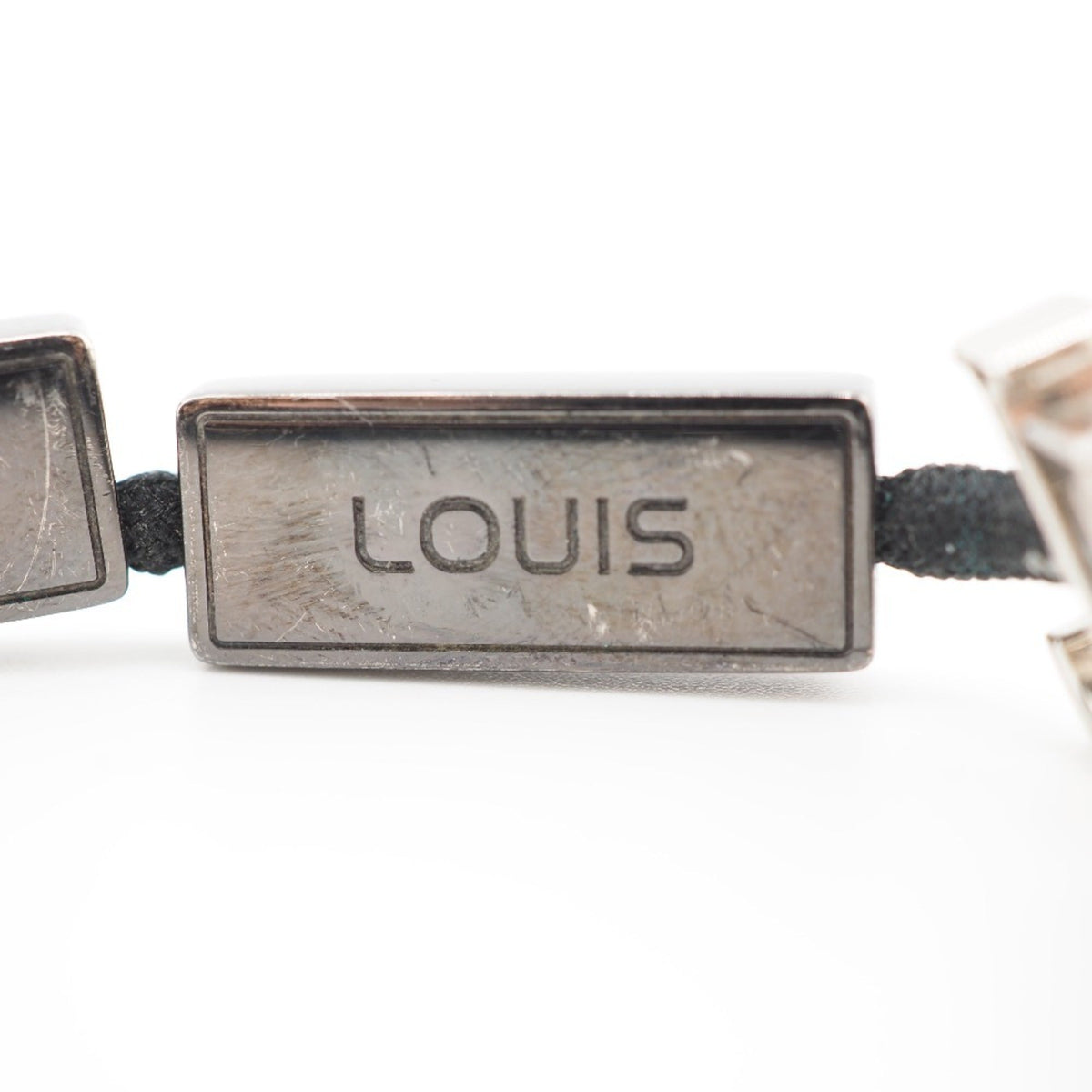 LOUIS VUITTON/ MP2231 LV Satellite Logo Bracelet Black Unisex