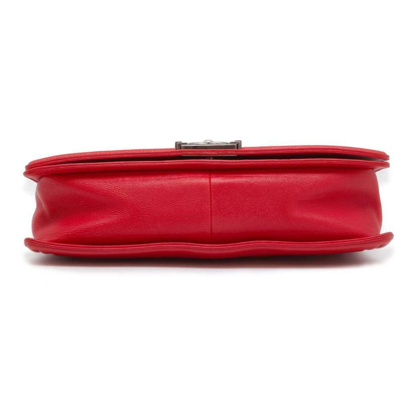 Chanel Chain Shoulder Bag Boy Coco Mark Lambskin CHANEL Red