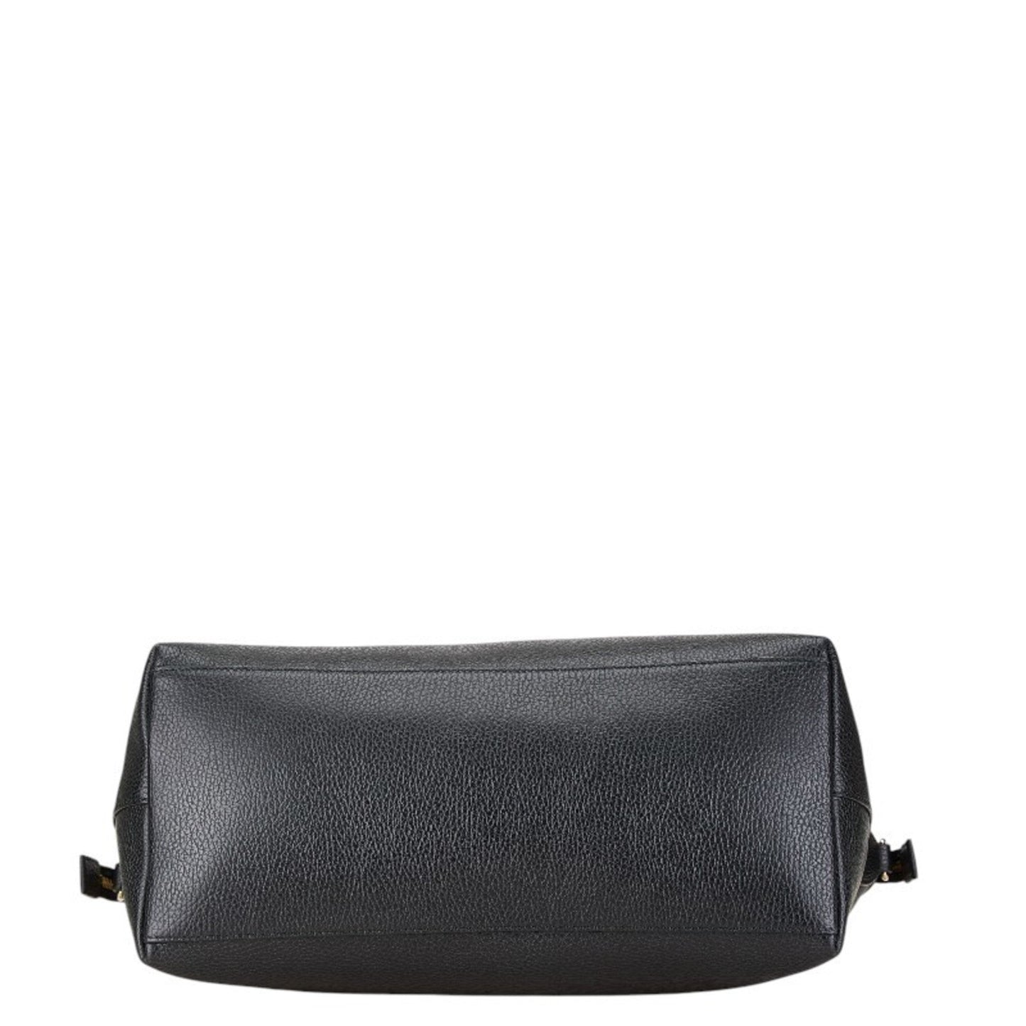 Gucci Black Leather Handbag Tote Bag