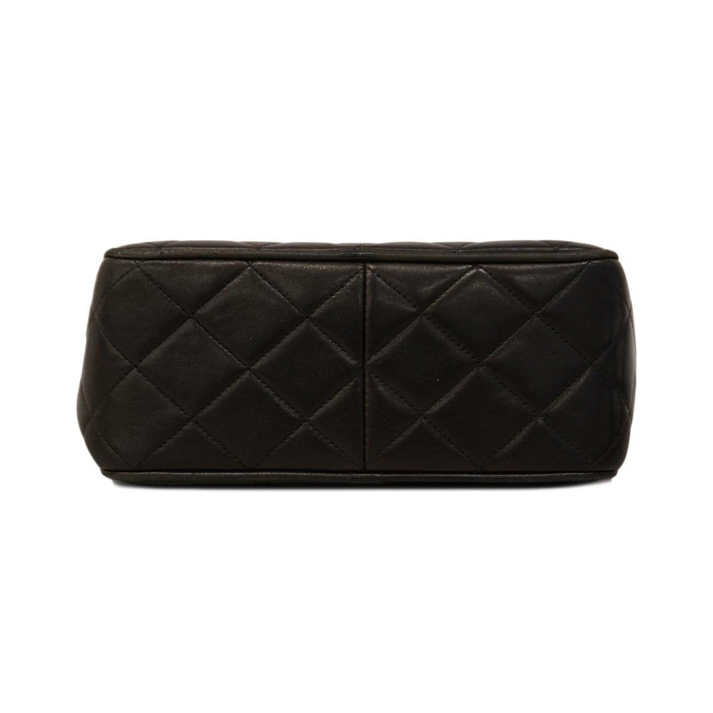 Chanel Shoulder Bag with Matelasse Bag, Lambskin, Black, Women's
