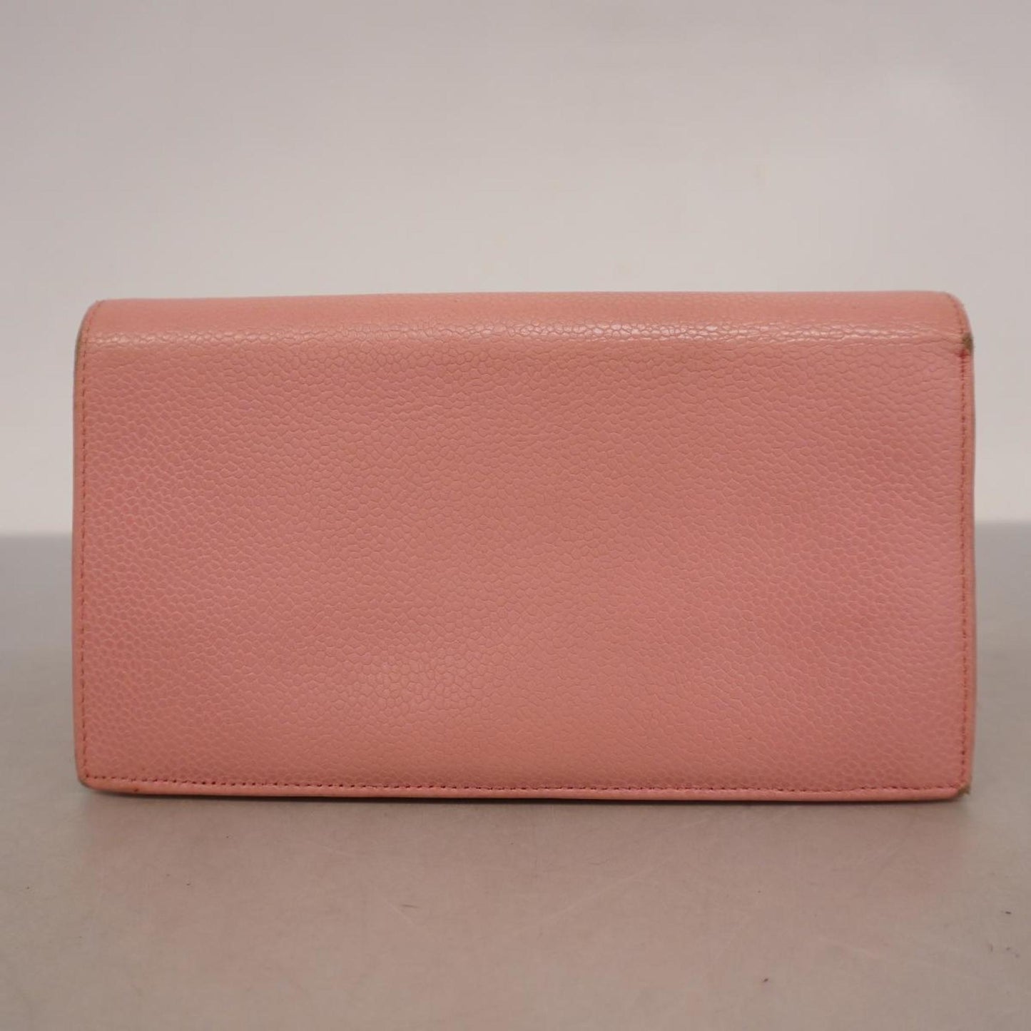 Chanel long wallet caviar skin pink ladies