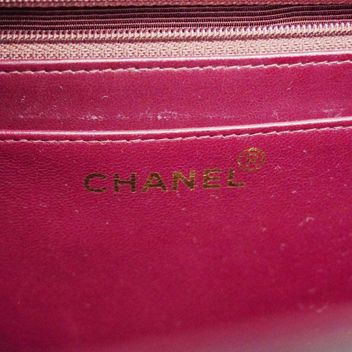 ChanelAuth  Big Matelasse W Chain Women's Leather Shoulder Bag Black