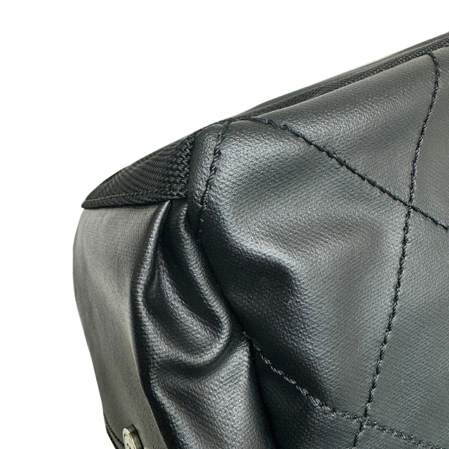 CHANEL Paris Biarritz Shoulder Bag A34205 Coated Canvas Black 1