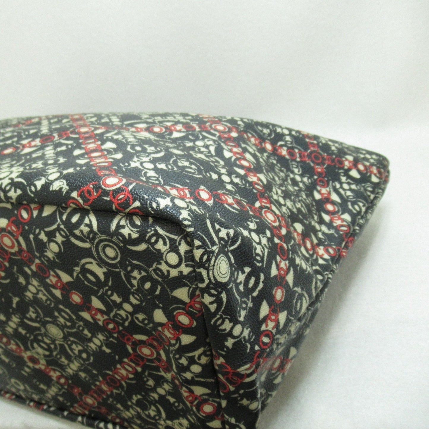 CHANEL Tote Bag Black PVC coated canvas A36181