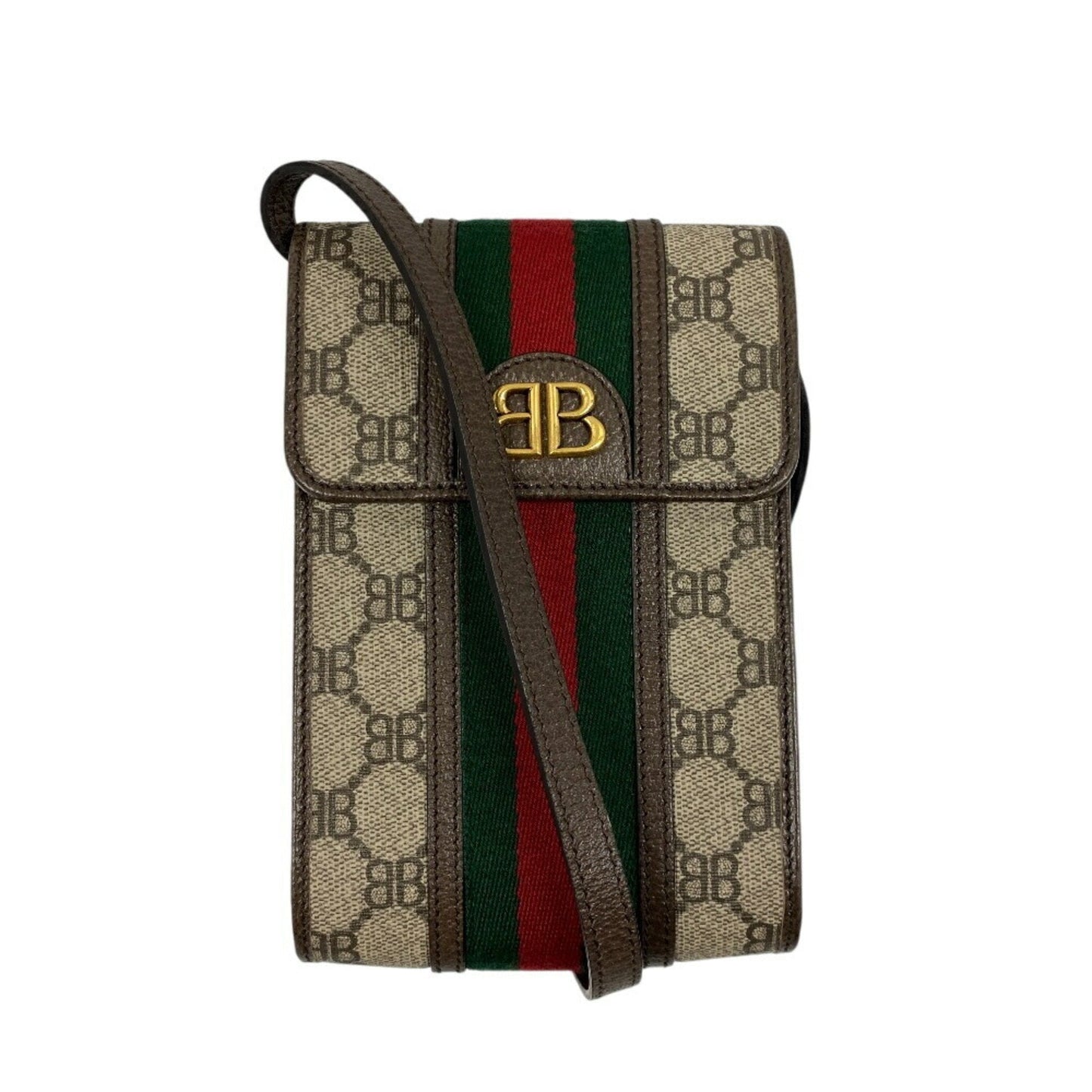 Gucci Brown Pvc Leather Shoulder Bag ()