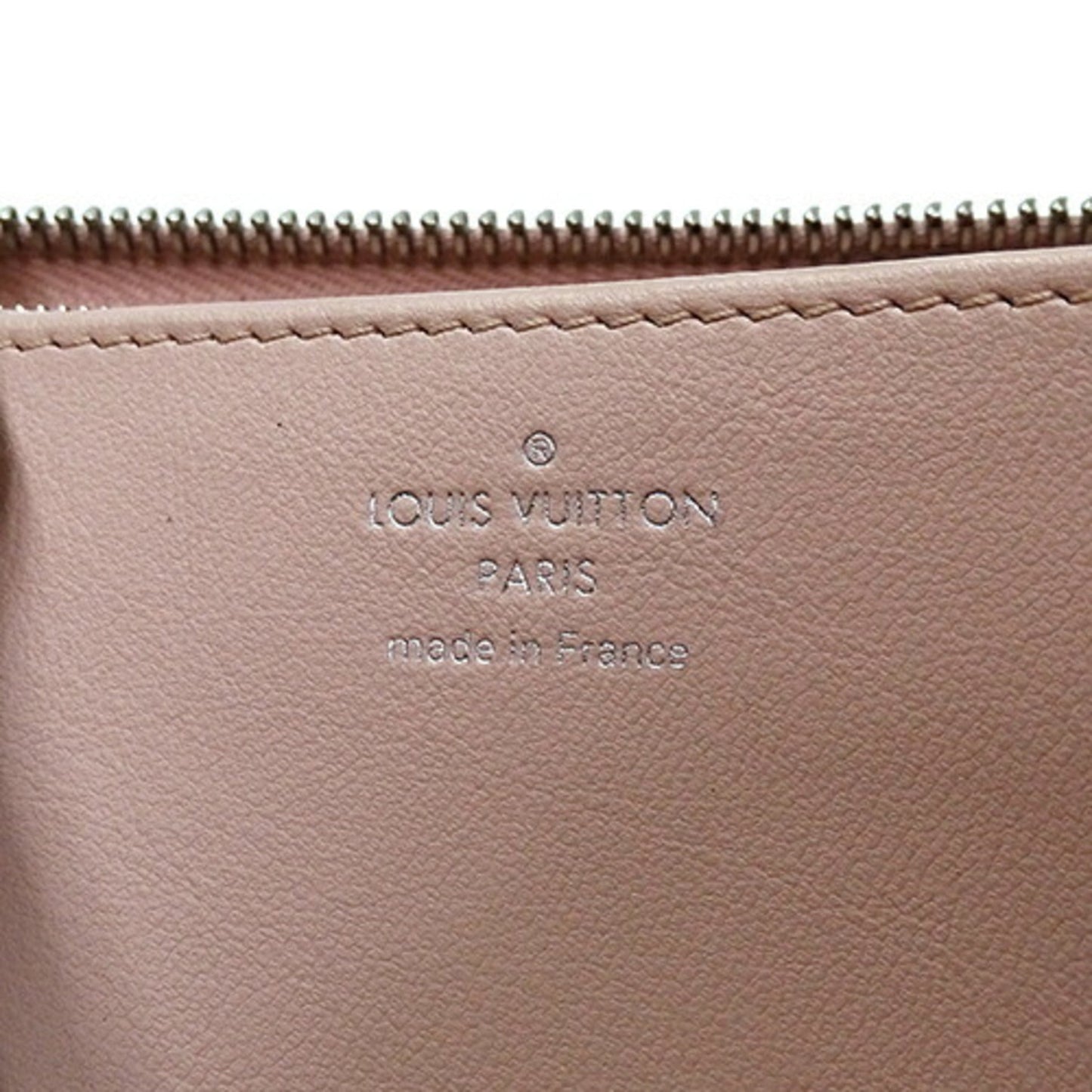 LOUIS VUITTON Wallet Monogram Mahina Women's Long Zippy Magnolia M61868 Pink Round