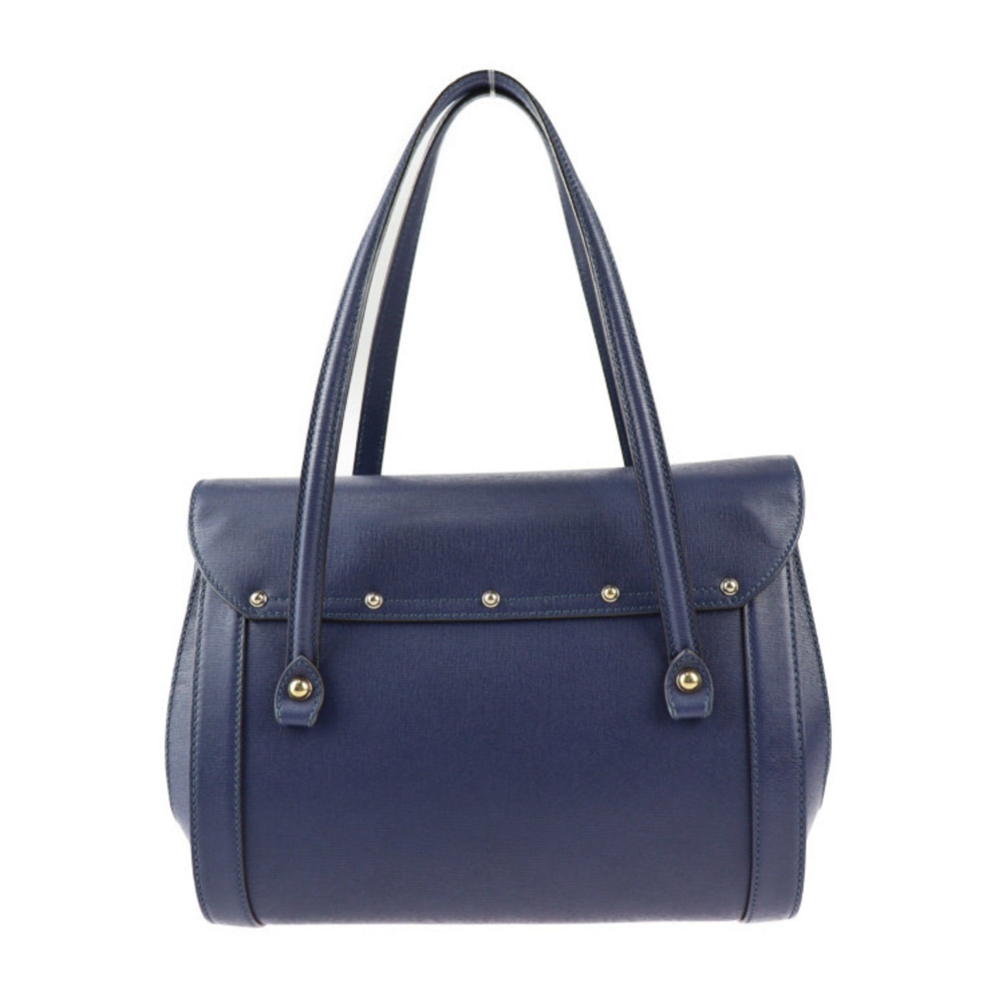 Gucci Bamboo Navy Leather Handbag Shoulder Bag Tote Bag