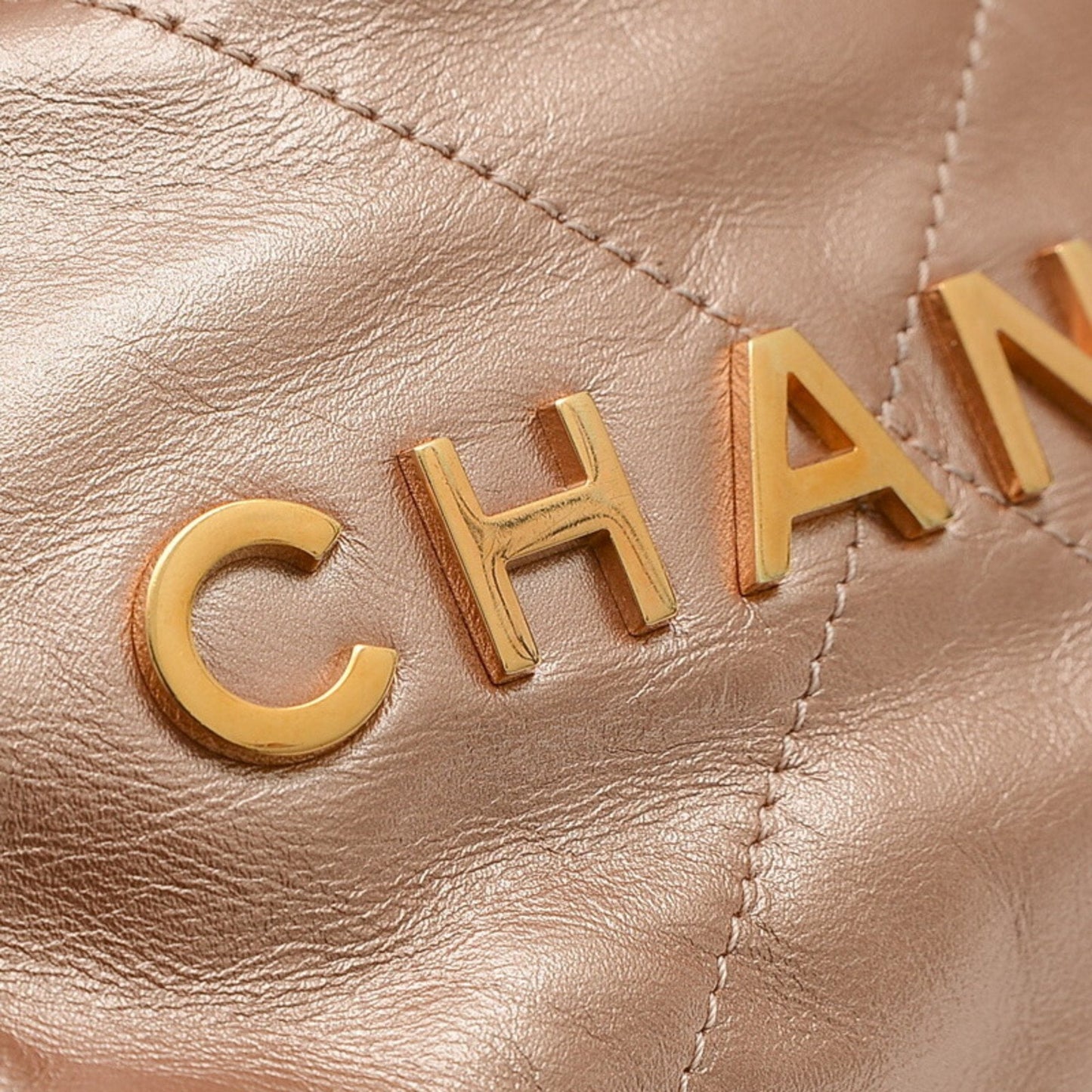 CHANEL Chanel 22 Chain Shoulder Bag Shiny Calfskin Pink AS3980