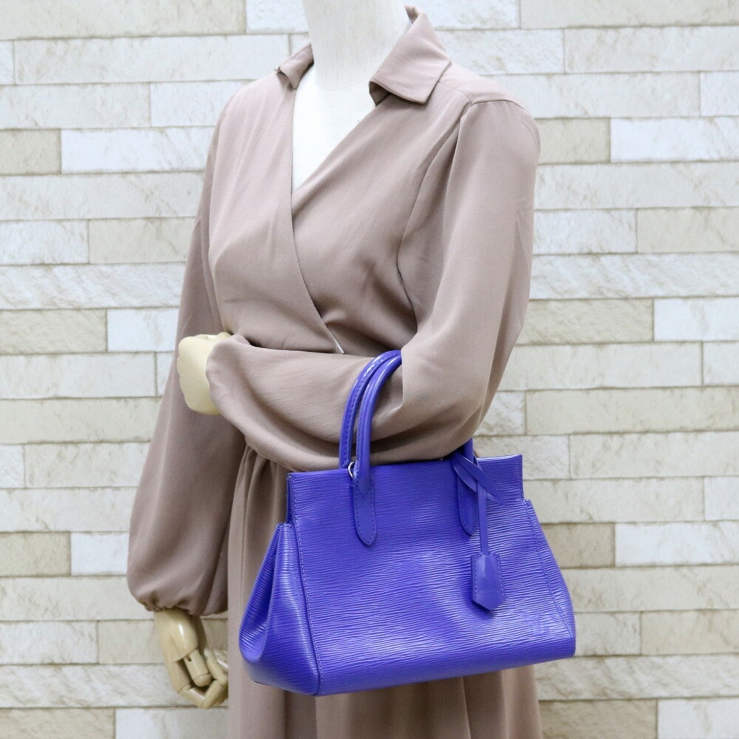 LOUIS VUITTON Shoulder Bag Epi Marley BB M94620 Purple Fig Ladies Leather