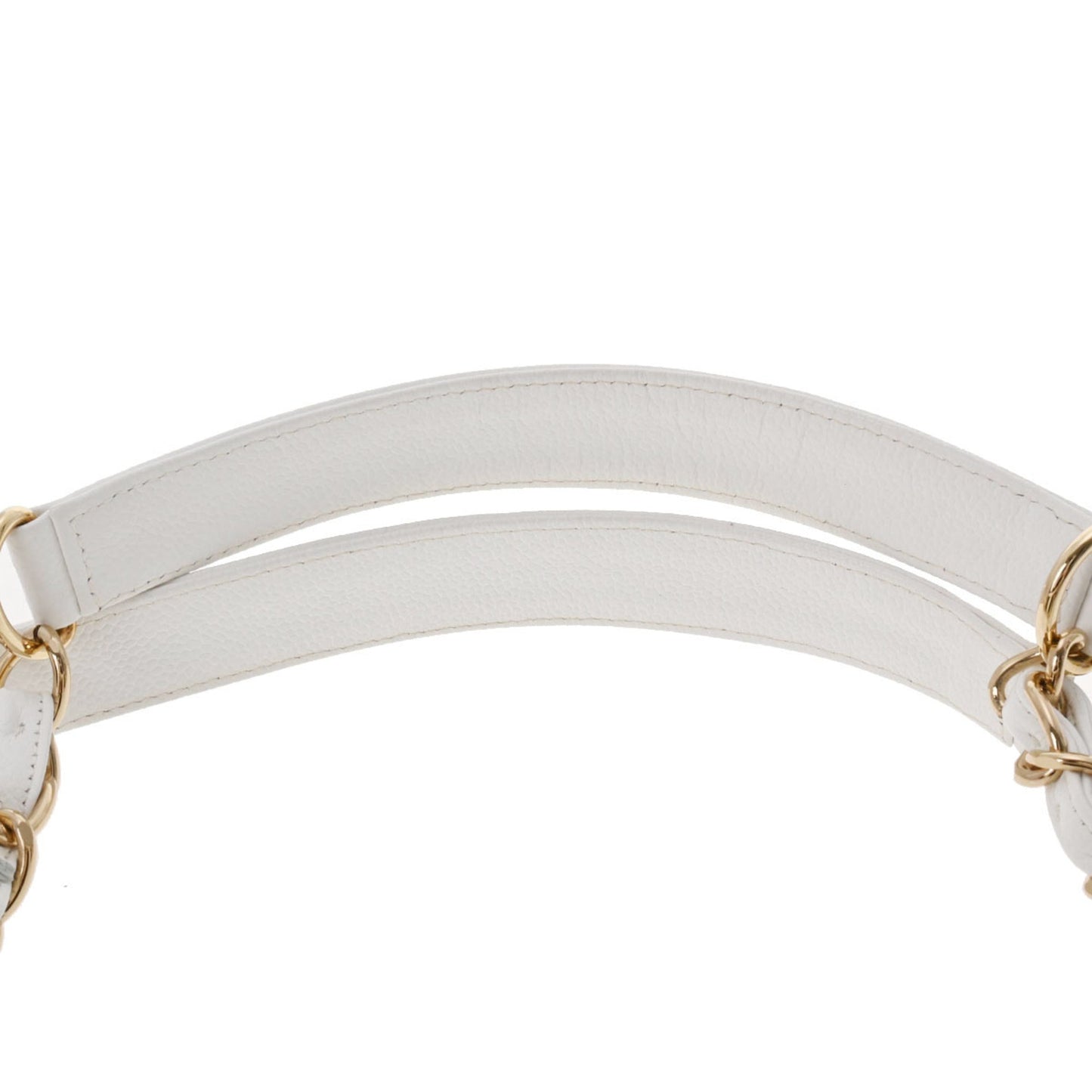 CHANEL PST White Women's Caviar Skin Tote Bag