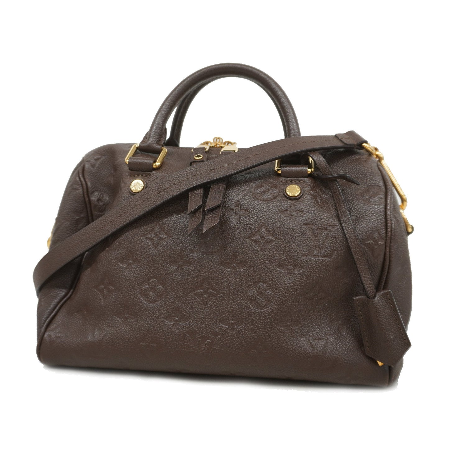 Louis Vuitton Monogram Empreinte Speedy Bandolier 25 M40761 Women's Handbag,Shoulder Bag Earth