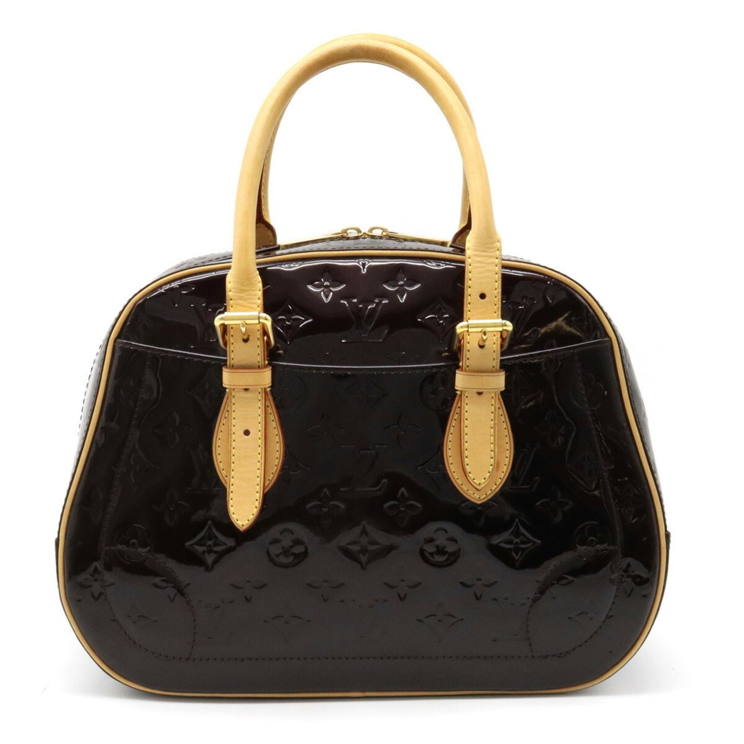 LOUIS VUITTON Vernis Summit Drive Handbag Tote Bag Enamel Calf Amarant M93516