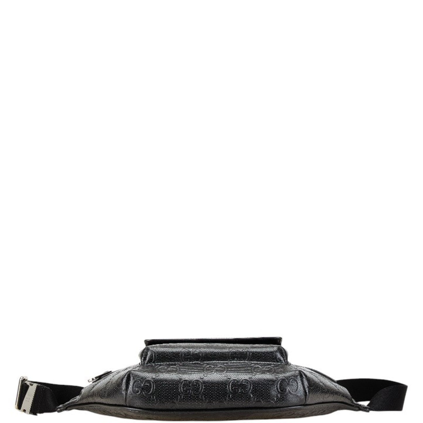 Gucci Black Leather Fanny Pack Sling Bag