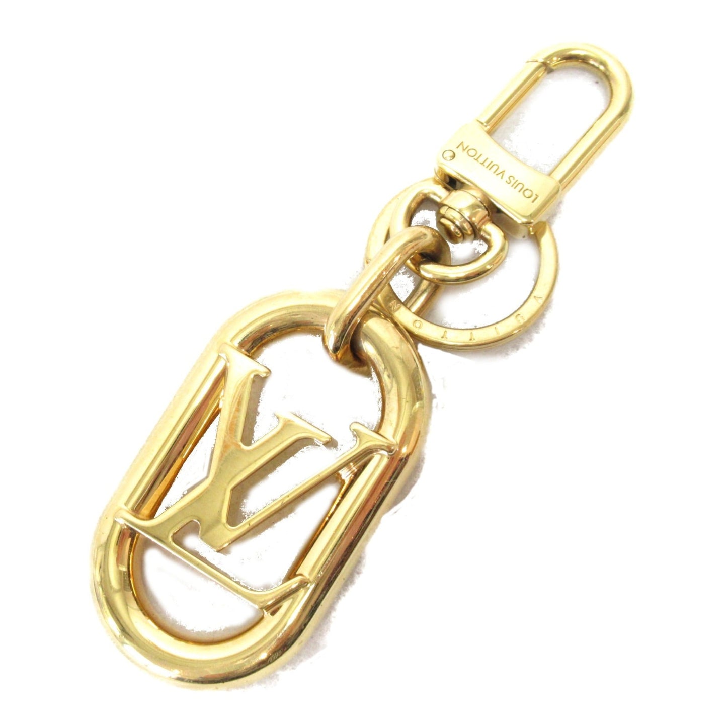 LOUIS VUITTON Key chain/LV link Gold metal M00824