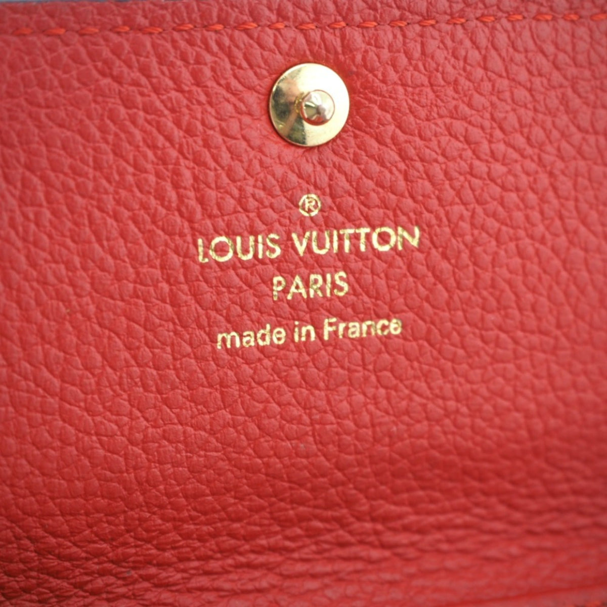 LOUIS VUITTON/ M63708 Empreinte Multicle 6 Key Case Red Ladies