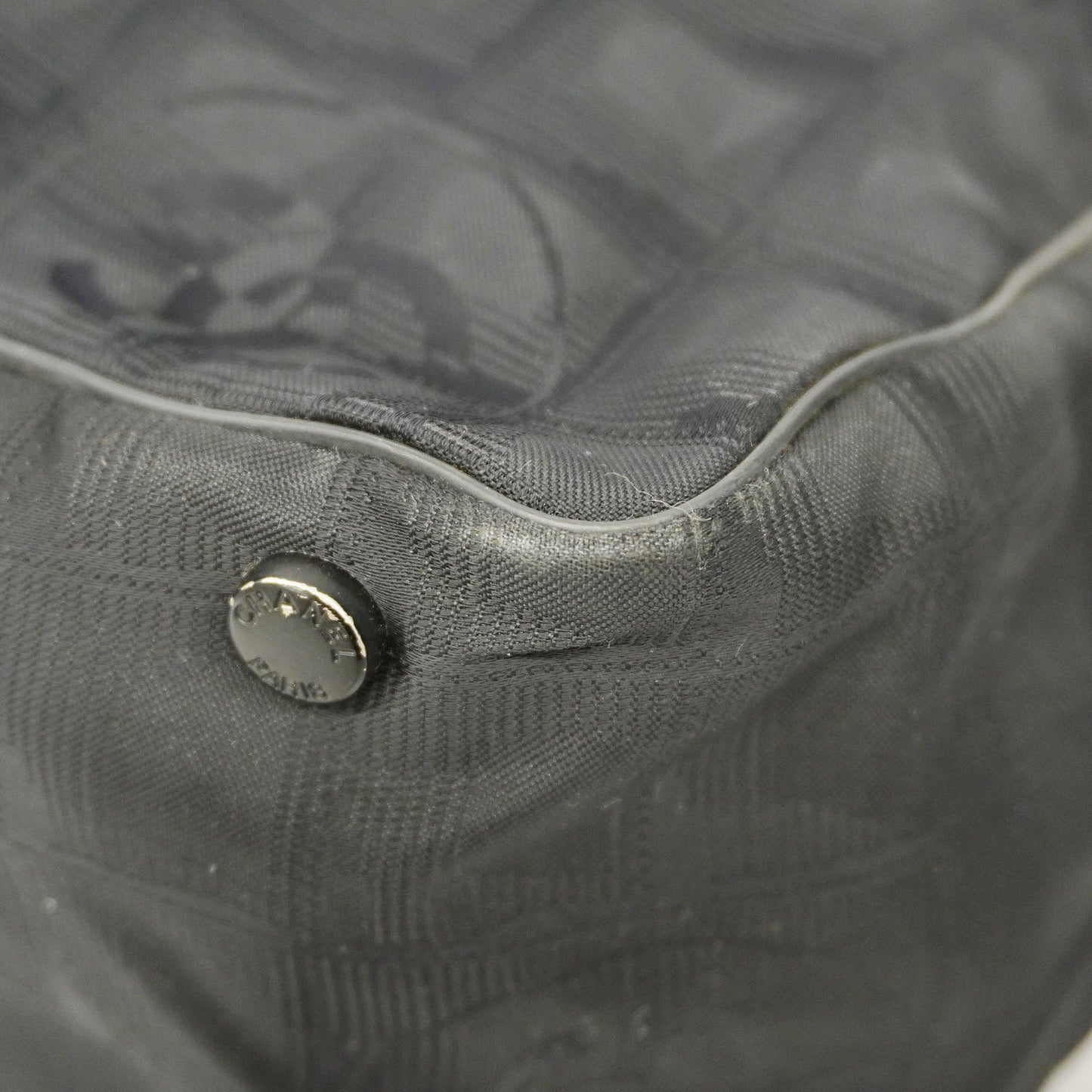 ChanelAuth  New Travel Line Women's Nylon Tote Bag Black