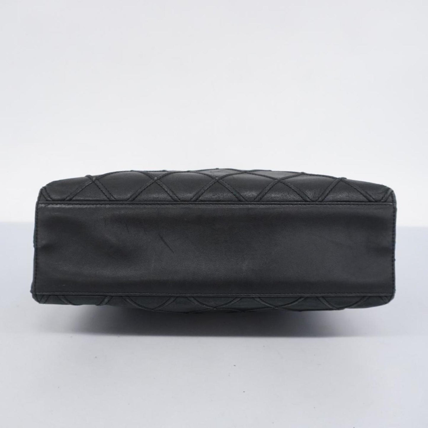 Chanel Shoulder Bag Bicolor Lambskin Black Women's
