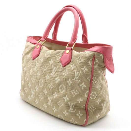 LOUIS VUITTON Monogram Sabia Hippo MM Handbag Tote Bag Rose Pink M93496