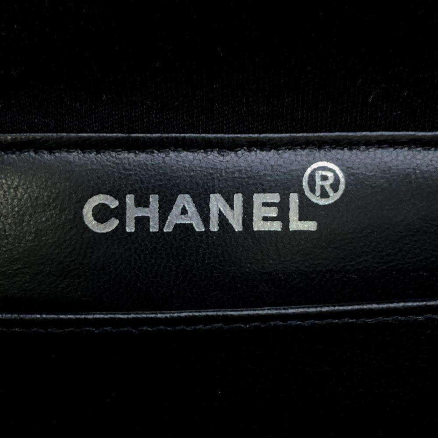 Chanel Shoulder Bag Double Face Matelasse Coco Mark Cotton CHANEL Black