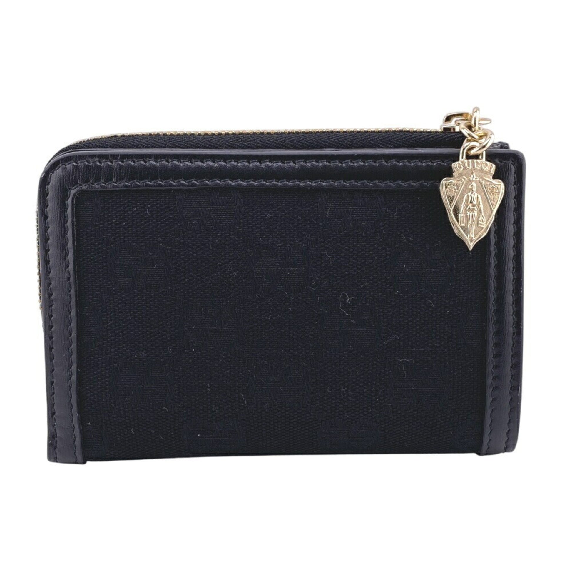Gucci Black Canvas Leather Wallet (Bi-Fold) ()
