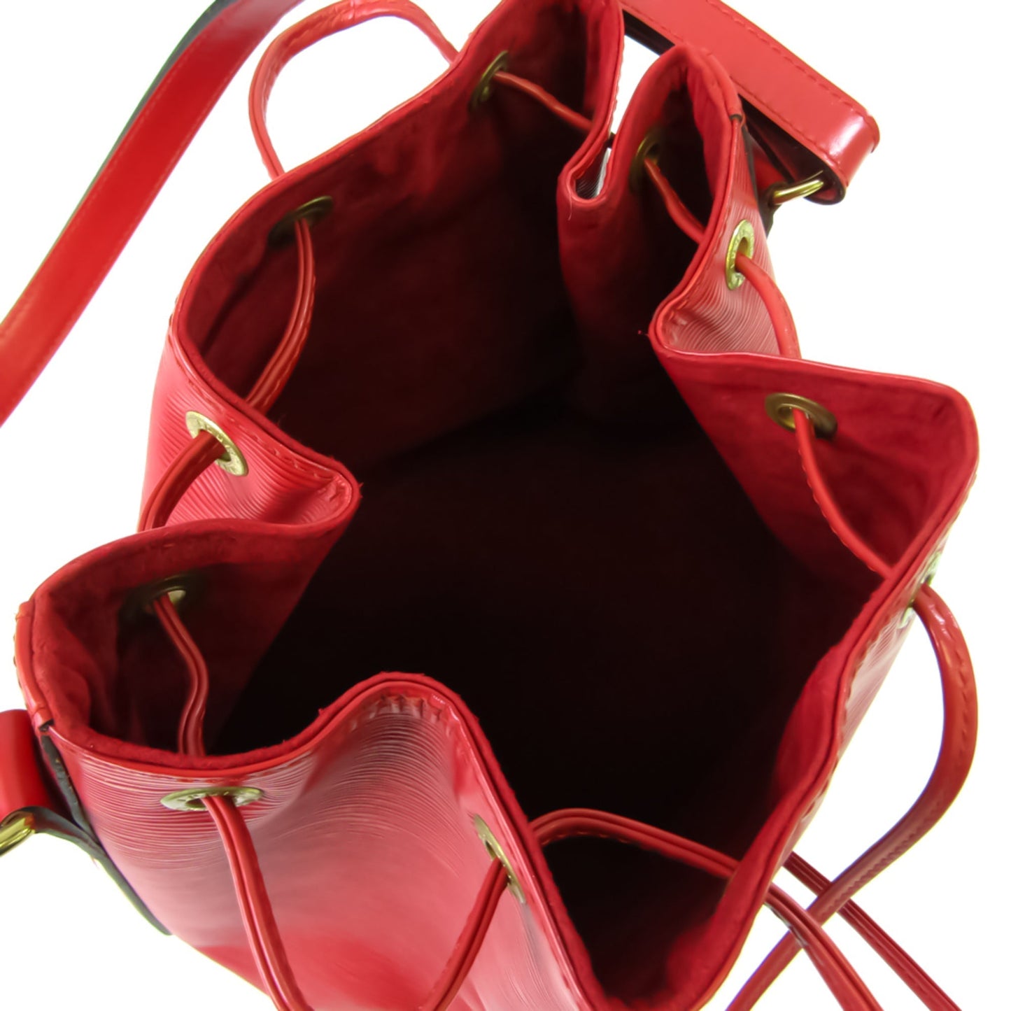 Louis Vuitton Epi Petit Noe M44107 Women's Shoulder Bag Castilian Red