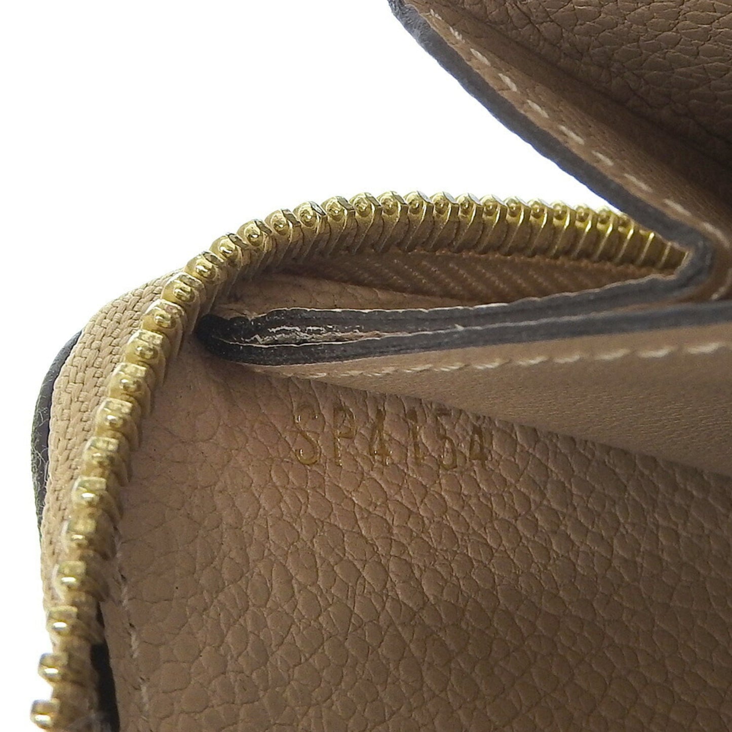 LOUIS VUITTON Portefeuille Clemence Long Wallet M60173 Monogram Implant Dune Beige SP4154 Ladies