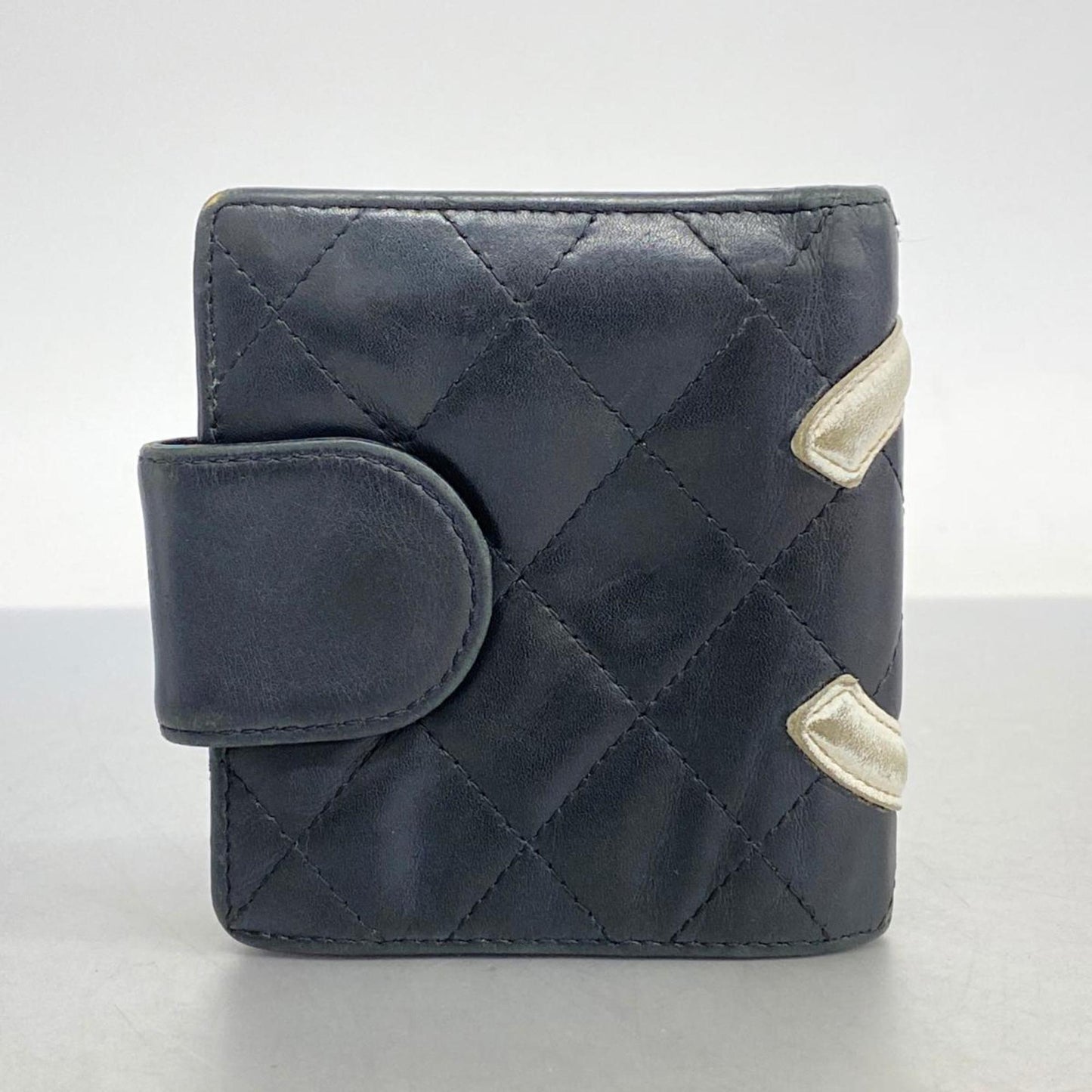 Chanel Wallet Cambon Lambskin Black Women's
