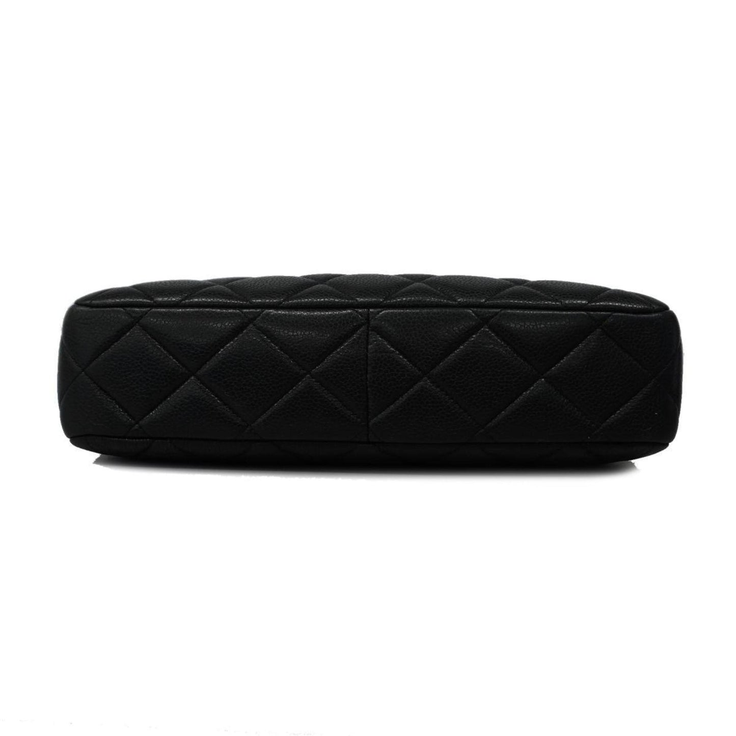 Chanel Shoulder Bag Matelasse Chain Caviar Skin Black Women's