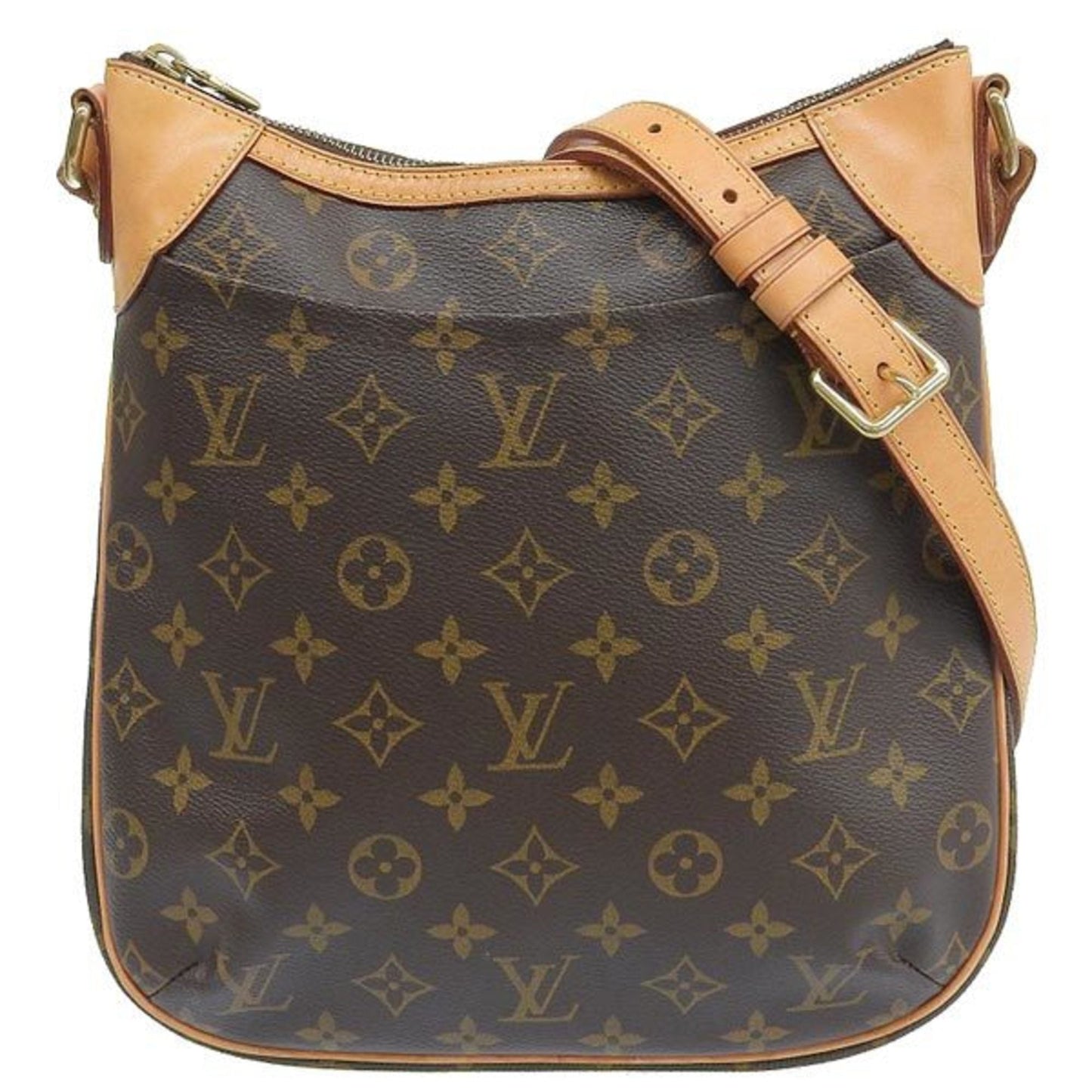 LOUIS VUITTON Monogram Odeon PM Shoulder Bag M56390 Brown Ladies