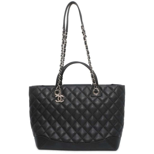 Chanel Chain Tote Bag Matelasse Coco Mark CHANEL Shoulder Black