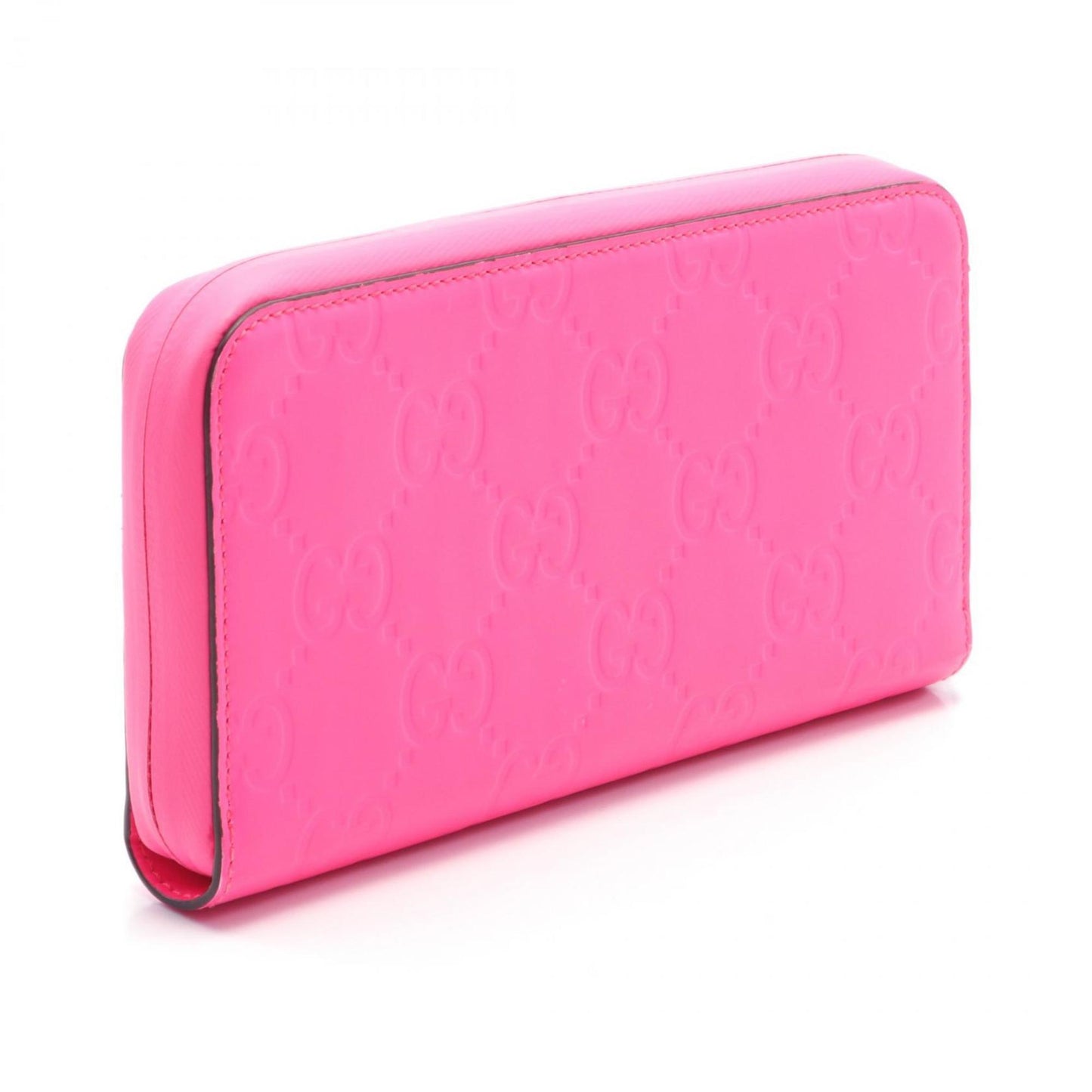 Gucci Pink Rubber Long Wallet (Bi-Fold)