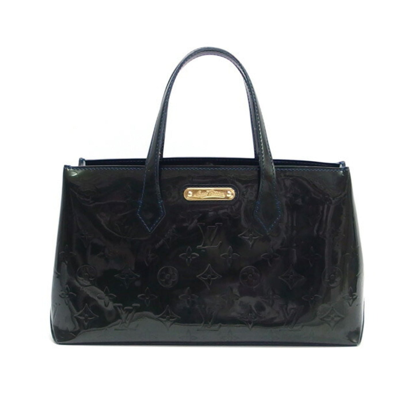 LOUIS VUITTON Monogram Vernis Wilshire PM Blue Nuit M93684