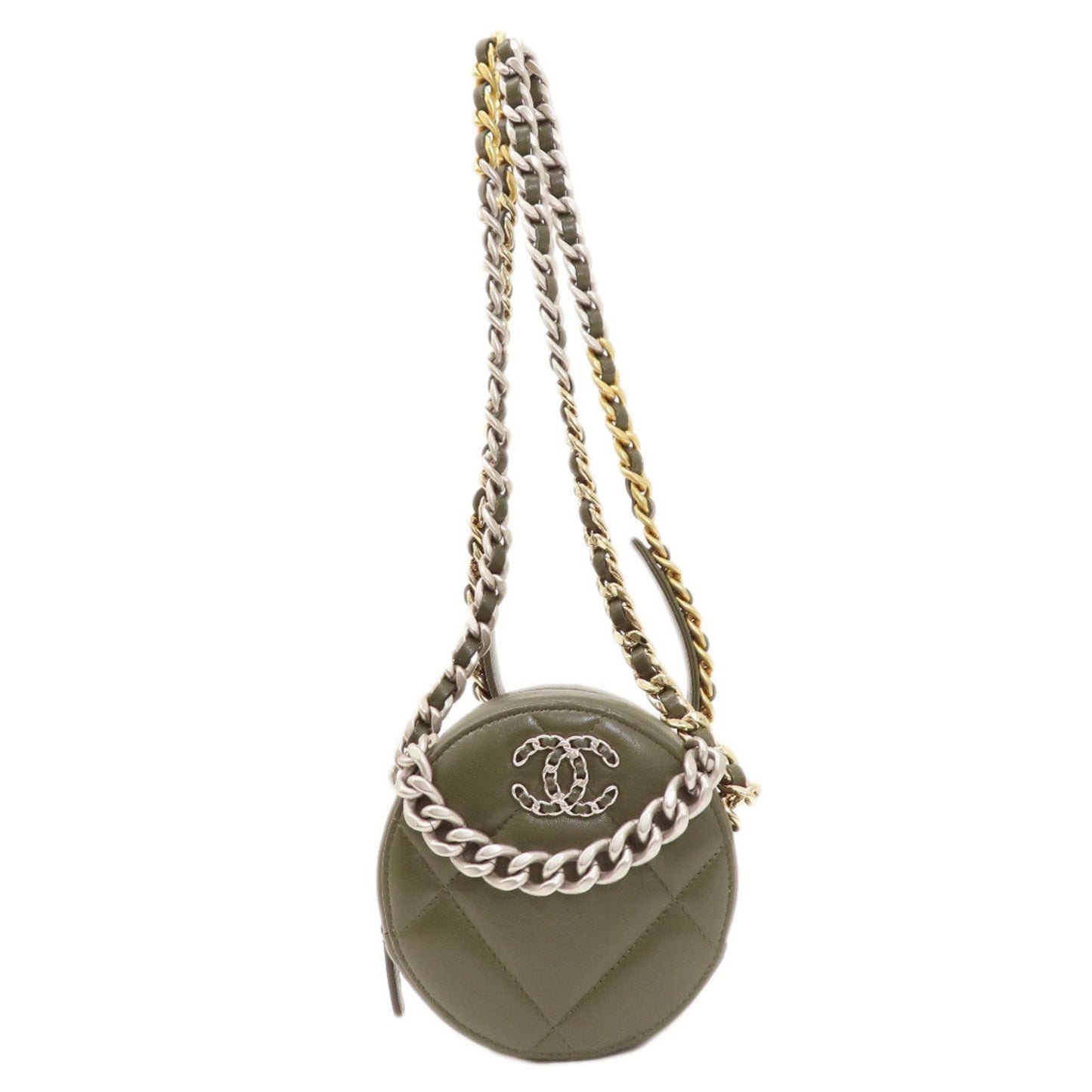 Chanel AP0945 19 Chain Shoulder Coco Mark Bag Lambskin Women's