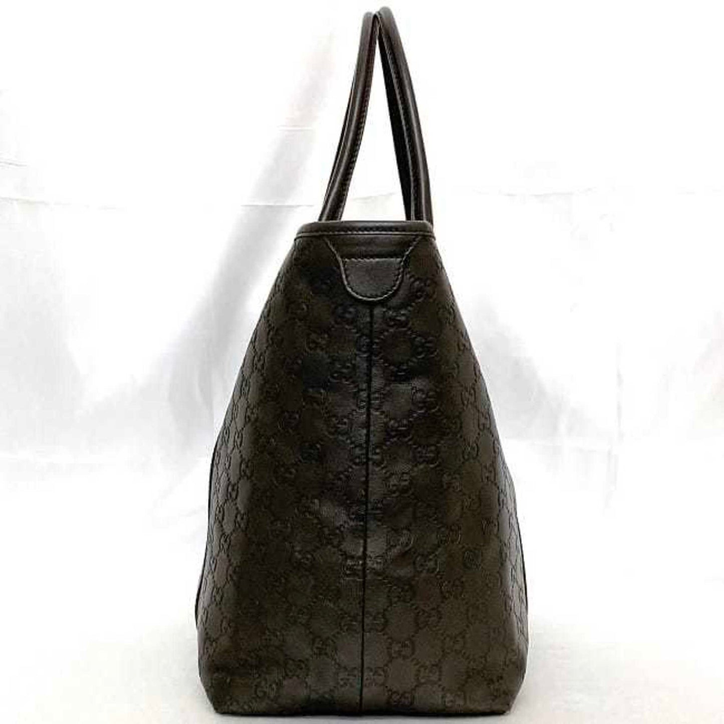 Gucci Brown Leather Handbag Tote Bag